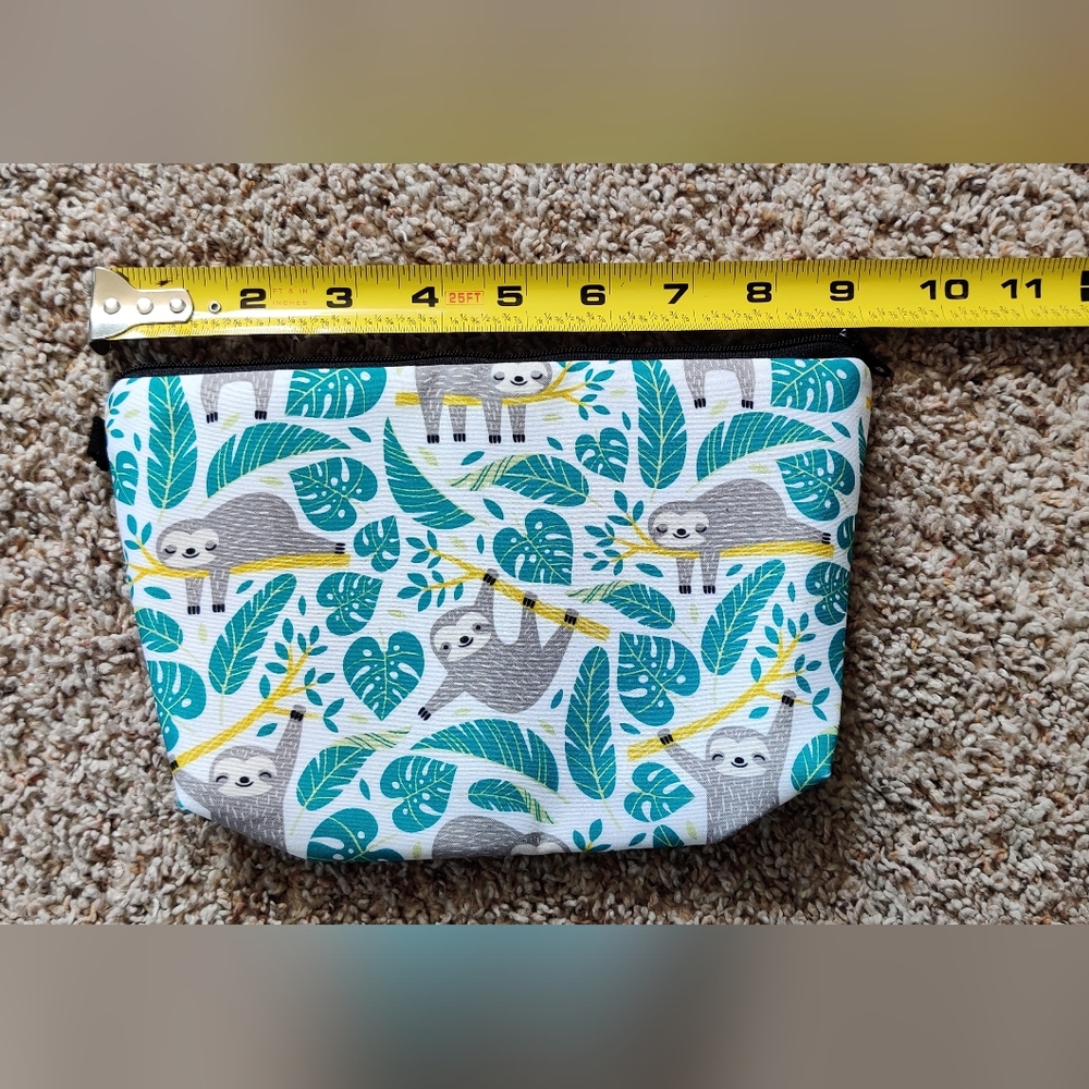 Sloth wet bag makeup purse